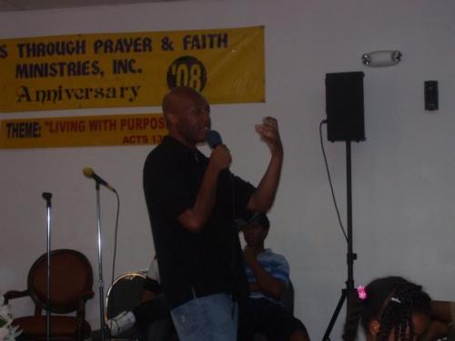 Rodrick ministering at Youth Conference