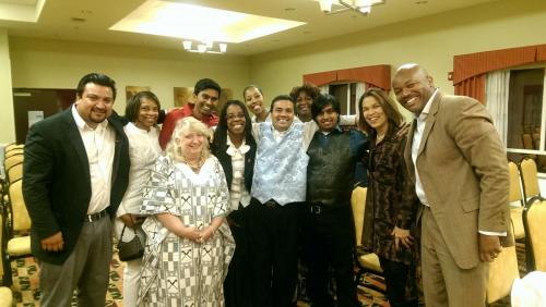 Rodrick with conference team members